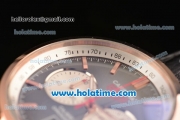 Tag Heuer Carrera Calibre 17 Chrono Miyota OS20 Quartz Rose Gold Case with Grey Dial and Stick Markers