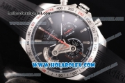 Tag Heuer Grand Carrera Calibre 36 Chrono Miyota Quartz Steel Case with Black Dial and Stick Markers