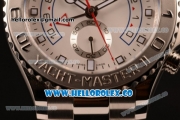 Rolex Yacht-Master II Chronograph Swiss Valjoux 7750 Automatic Steel Case with White Dial and Steel Bracelet - (BP)