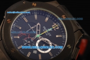 Hublot Big Bang Chronograph Quartz Movement PVD Case with Black Dial