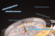 Rolex Daytona Automatic Two Tone with Gold Bezel,White Dial and Diamond Marking