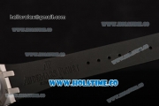 Audemars Piguet Royal Oak Lady Swiss Quartz Steel/Diamonds Case with Black Dial and Black Rubber Strap (EF)