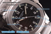 Patek Philippe Nautilus Asia 2824 Automatic Full Steel with Black Dial and Luminous Markers