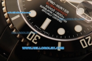 Rolex Submariner Pro-Hunter Swiss ETA 2836 Automatic Movement PVD Case and Strap with Black Dial and White Markers