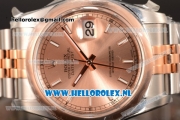 Rolex Datejust 3135 Auto Rose Gold Case with Pink Dial and Two Tone Bracelet - 1:1 Origianl