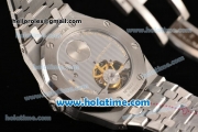 Audemars Piguet Royal Oak Tourbillon 41MM Swiss ST Tourbillon Manual Winding Full Steel with Blue Dial and Stick Markers