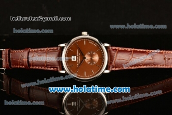 A.Lange&Sohne Saxonia Miyota Quartz Steel Case with Silver Stick Markers and Brown Dial