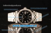 Rolex Datejust 41 Steel Rolex 3235 Auto With Steel Bracelet Black Dial Stick