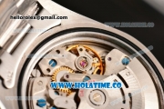 Rolex Daytona Swiss Valjoux 7750 Chronograph Movement White Dial with Silver Stick Marker and Black Subdials-SS Strap
