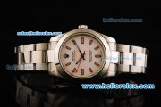 Rolex Milgauss Oyster Perpetual Swiss ETA 2836 Automatic Movement Full Steel with White Dial and Stick Markers