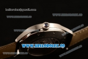 Cartier Drive de Cartier Asia Automatic Steel Case with Grey Dial and Black Leather Strap (AAAF)