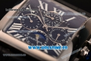 Cartier Tank MC Asia Automatic Steel Case with Black Dial and Roman Numeral Markers - Moonphase