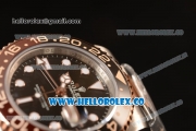Rolex GMT-Master II New Release Black Bezel Two Tone RG With Original Functional Movement Steel Case 126711CHNR bk