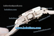 Hublot Big Bang Clone HUB4100 Automatic Steel Case with White Rubber Strap and White Dial - 1:1 Original (TW)