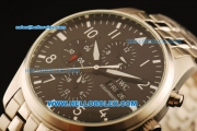 IWC Big Pilot Automatic Full Steel with Black Dial and Big Calendar