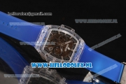 Hublot MP-06 Senna Chrono OS20 Quartz Rubber Case with Skeleton Dial and Blue Rubber Strap