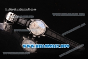 IWC Pilot's Watch Chrono Swiss Valjoux 7750 Automatic Steel Case with Silver Dial Arabic Numeral Markers - Big Date (ZF)