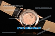 Omega De Ville Co-Axial Asia Automatic Rose Gold Case with Black Dial and Roman Numeral/Stick Markers