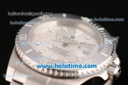 Rolex Submariner Asia 2813 Automatic Full Steel with White Dial and Black Bezel