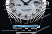 Rolex Datejust II Swiss ETA 2836 Automatic Steel Case with White Dial Diamonds Markers and Stainless Steel Bracelet (BP)