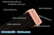 Hublot Big Bang Chrono Clone HUB4100 Automatic Rose Gold Case with Black Rubber Strap Black Dial