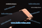 Hublot Classic Fusion Automatic Rose Gold Case with Diamond Bezel - Black Dial and Black Rubber Strap - ETA Coating