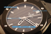 Hublot Classic Fusion Swiss ETA 2824 Automatic PVD Case with Black Grid Dial and Black Rubber Strap - 1:1 Original