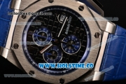 Audemars Piguet Royal Oak Offshore Chrono Miyota OS10 Quartz Steel Case with Black Dial and Arabic Numeral Markers