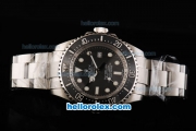 Rolex Sea-Dweller Rolex 3135 Movement Full Steel with Black Dial and Black Bezel -Super LumiNova