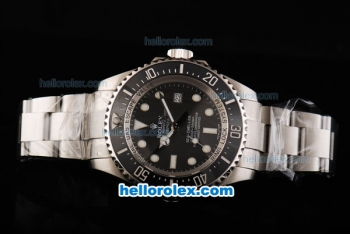 Rolex Sea-Dweller Rolex 3135 Movement Full Steel with Black Dial and Black Bezel -Super LumiNova