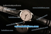 Patek Philippe Calatrava Swiss ETA 2824 Automatic Steel Case with White Dial and Stick Markers