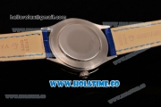 Rolex Cellini Time Asia 2813 Automatic Steel Case with Silver Stick Markers and Blue Dial
