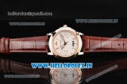 BlancPain L-Evolution Automatic 8 Days Miyota 9015 Automatic Rose Gold Case with White Dial and Rose Gold Bezel (G5)