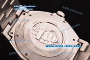 Vacheron Constantin Overseas Swiss ETA 2836 Automatic Steel Case with White Dial Titanium Bezel and Stick Markers