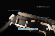 Hublot Big Bang King Swiss Valjoux 7750 Automatic Movement Steel Case with Black Dial and Black Rubber Strap