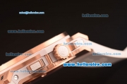 Hublot Big Bang Hub4100 Rose Gold Case with White Dial and White Rubber Strap-1:1 Original