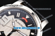 BlancPain L-Evolution Automatic 8 Days Miyota 9015 Automatic Steel Case with White/Black Dial and Black Leather Strap (G5)