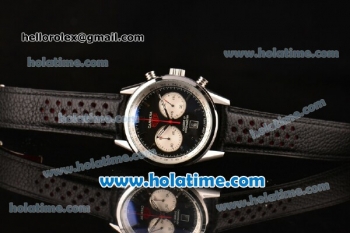 Tag Heuer Carrera Calibre 17 Chrono Miyota OS20 Quartz Steel Case with Black Dial and Stick Markers