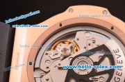 Hublot Big Bang King Swiss Valjoux 7750 Automatic Movement Rose Gold Case with PVD Bezel and Black Dial