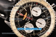 Breitling Navitimer 01 Chrono Swiss Valjoux 7750 Automatic Steel Case with Silver Stick Markers and Black Dial - 1:1 Original (JF)