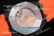 Audemars Piguet Royal Oak Offshore Diver Chronograph Clone AP Calibre 3126 Automatic PVD Case Orange Dial Orange Rubber Strap and Stick Markers (EF)