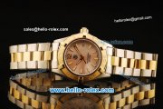 Tag Heuer Aquaracer Swiss ETA Quartz Movement Gold Bezel with Pink MOP Dial and Stick Markers