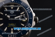 Tag Heuer Aquaracer Calibre 5 Swiss ETA 2824 Automatic Stainless Steel Case/Bracelet with Blue Dial and Stick Markers