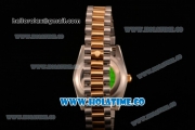 Rolex Datejust Asia Automatic Two Tone Case/Bracelet with Gold Dial and Roman Numral Markers