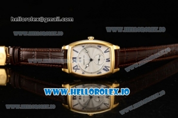 Breguet Heritage Asia Automatic Yellow Gold Case White Dial With Roman Numeral Markers Brown Leather Strap