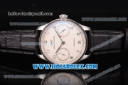 IWC Portugieser Power Reserve Clone IWC 52010 Automatic Steel Case with Arabic Numeral Markers and White Dial (ZF)