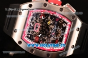 Richard Mille RM005 FM Asia Automatic Steel Case with Skeleton Dial and Red Inner Bezel