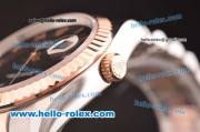 Rolex Datejust 2813 Automatic Movement Rose Gold Bezel with Rose Gold Roman Marking and Black Dial