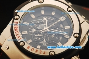 Hublot Formula 1 Monza Chronograph Miyota Quartz Movement Steel Case with Black Dial and Silver Stick Markers
