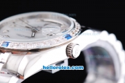 Rolex Day-Date Oyster Perpetual Automatic with Diamond Bezel,White MOP Dial and Diamond Marking-Big Calendar